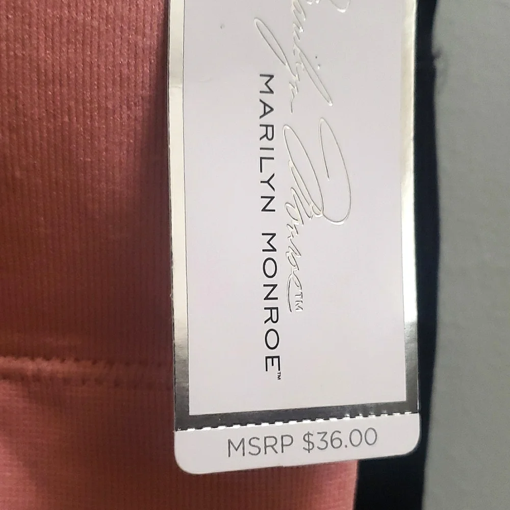 Marilyn Monroe 2-pack Long Line Bralette with Adjustable Straps Size L